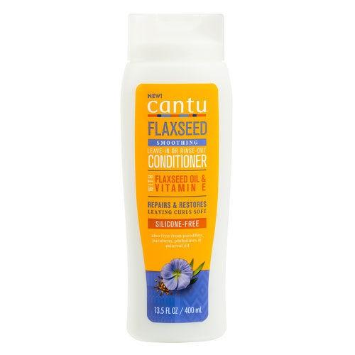 Cantu Flaxseed Smoothing Leave-In or Rinse Out Conditioner  400 ml