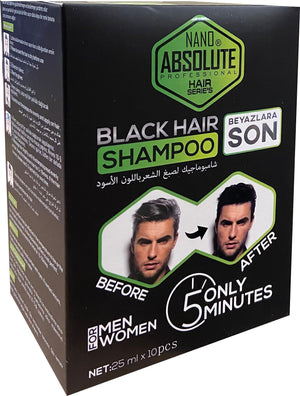 Nano Absolute Black Hair Shampoo 5 minutes