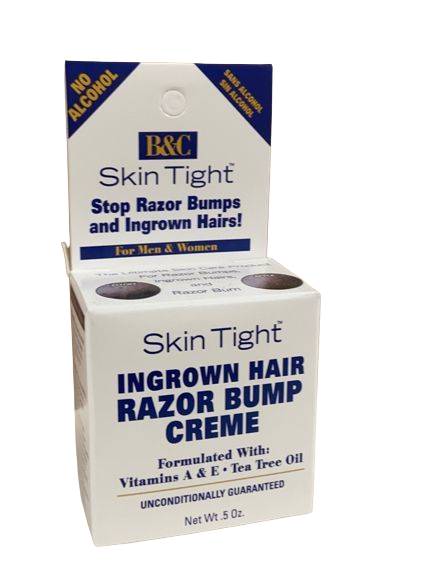 B&C Skin Tight Ingrown Hair Razor Bump Creme 5 oz - Africa Products Shop