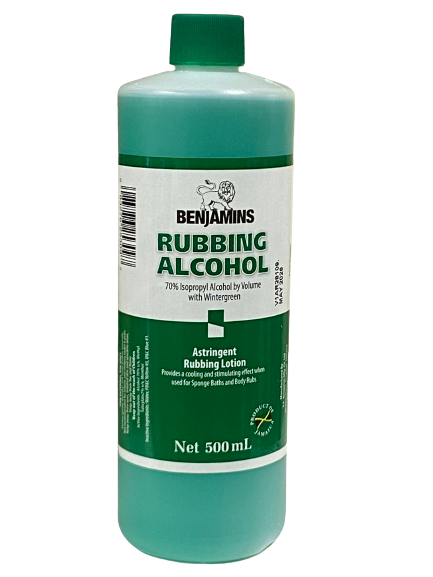 Benjamins Rubbing Alcohol Astringent 500 ml