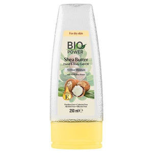 Biopower Shea Butter Hand and Body Gel Oil 250 ml - Africa Products Shop