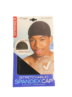 Magic Strectchable Spandex Cap NO 4702BLA - Africa Products Shop