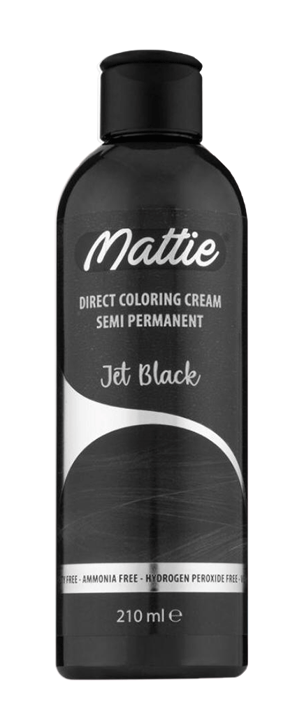 Mattie Direct Coloring Cream Semi-Permanent Jet Black  210 ml - Africa Products Shop