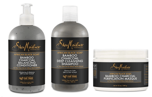 Shea Moisture African Black Soap Bamboo Charcoal Set - Africa Products Shop