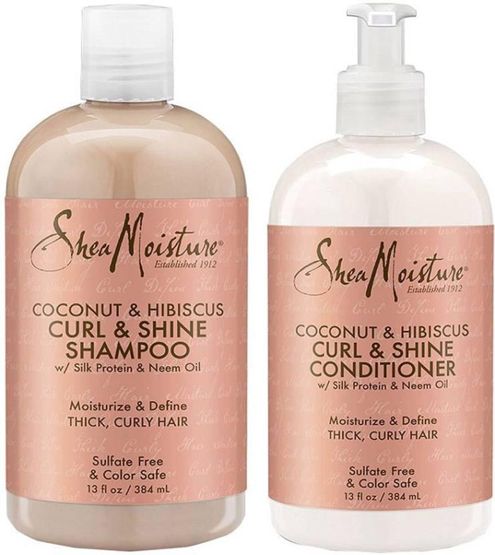 Shea Moisture Coconut and Hibiscus Shampoo and Conditioner Set