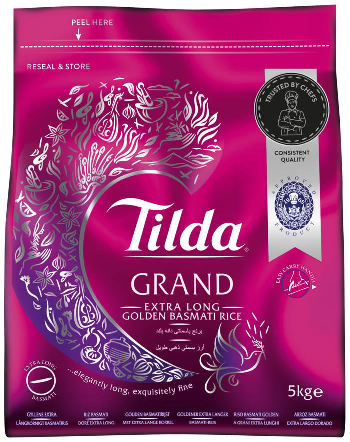 Tilda Grand Extra Long Golden Grain Basmati Rice 5kg