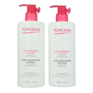 Topicrem Ultra-Hydraterende Lichaamsmelk DUO | 2 x 500 ml PROMO - Africa Products Shop